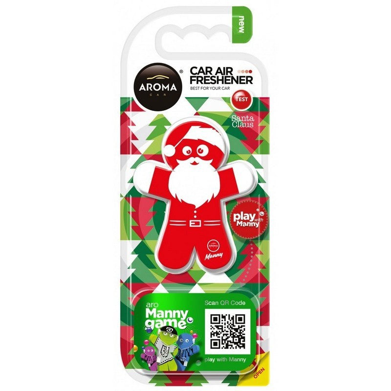 AROMA Car Air Freshener Cherry Santa Claus Manny Polymer