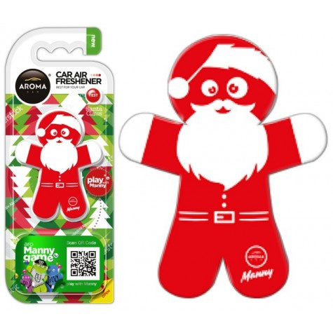AROMA Car Air Freshener Cherry Santa Claus Manny Polymer