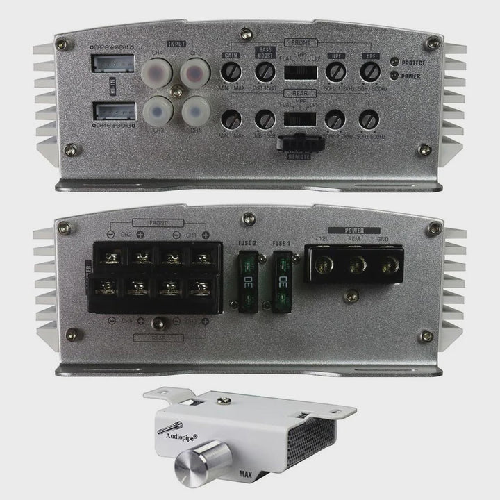 AUDIO PIPE Amplifier Car APMRE-4095 Mini 1300W 4CH Marine