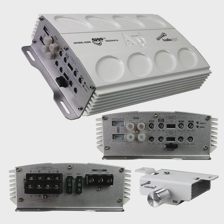 AUDIO PIPE Amplifier Car APMRE-4095 Mini 1300W 4CH Marine