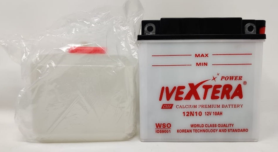 M/CYCLE Battery Power Ivextera 12N10AH 12V 10A