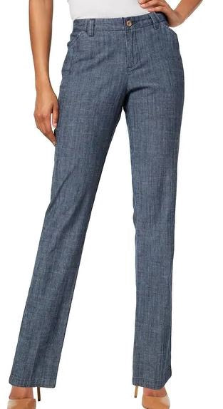 LEE Pants Women Tailored Chino Chambray Medium