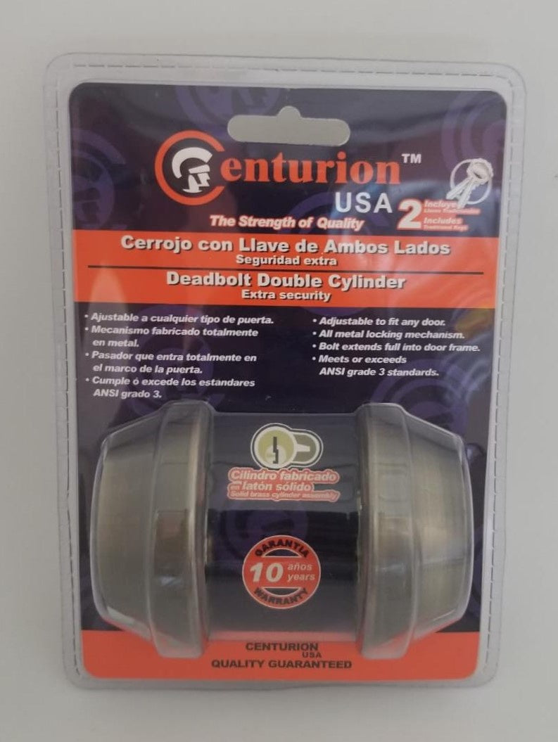 CENTURION Lock Deadbolt Double D102AB