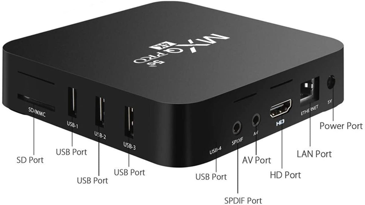 TV Box Android 10.1 2G+16G Mxq Pro 5G 4K Ucd 3840X2160