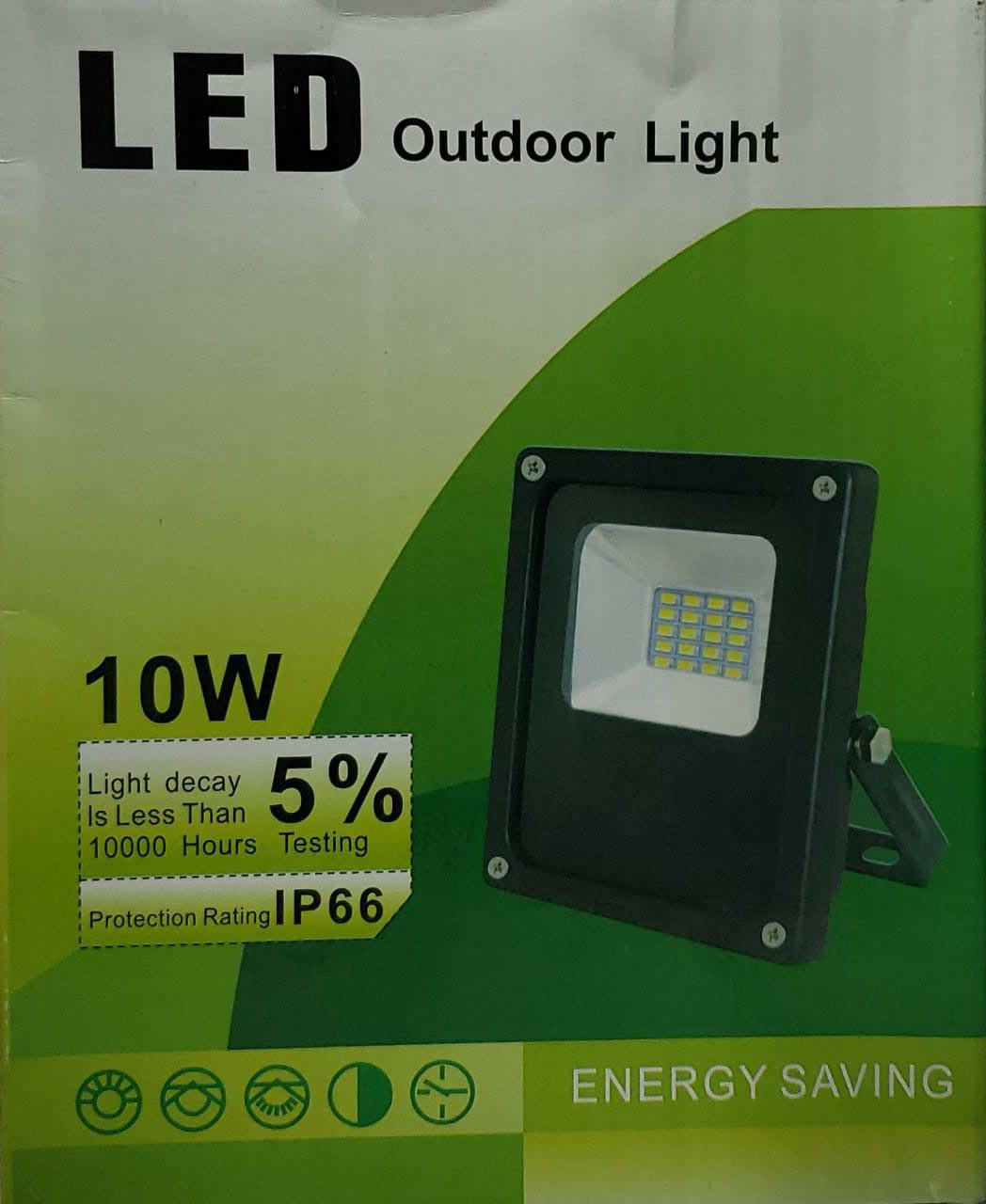 Lamp LED Outdoor Light 12V 10W Flood IP66 Green Box DC-12V