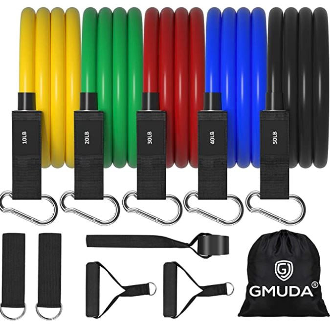 GMUDA Gym Resistance Band Set Stackable