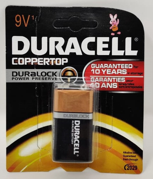 DURACELL Battery Size 9V Alkaline 1PCS Pack