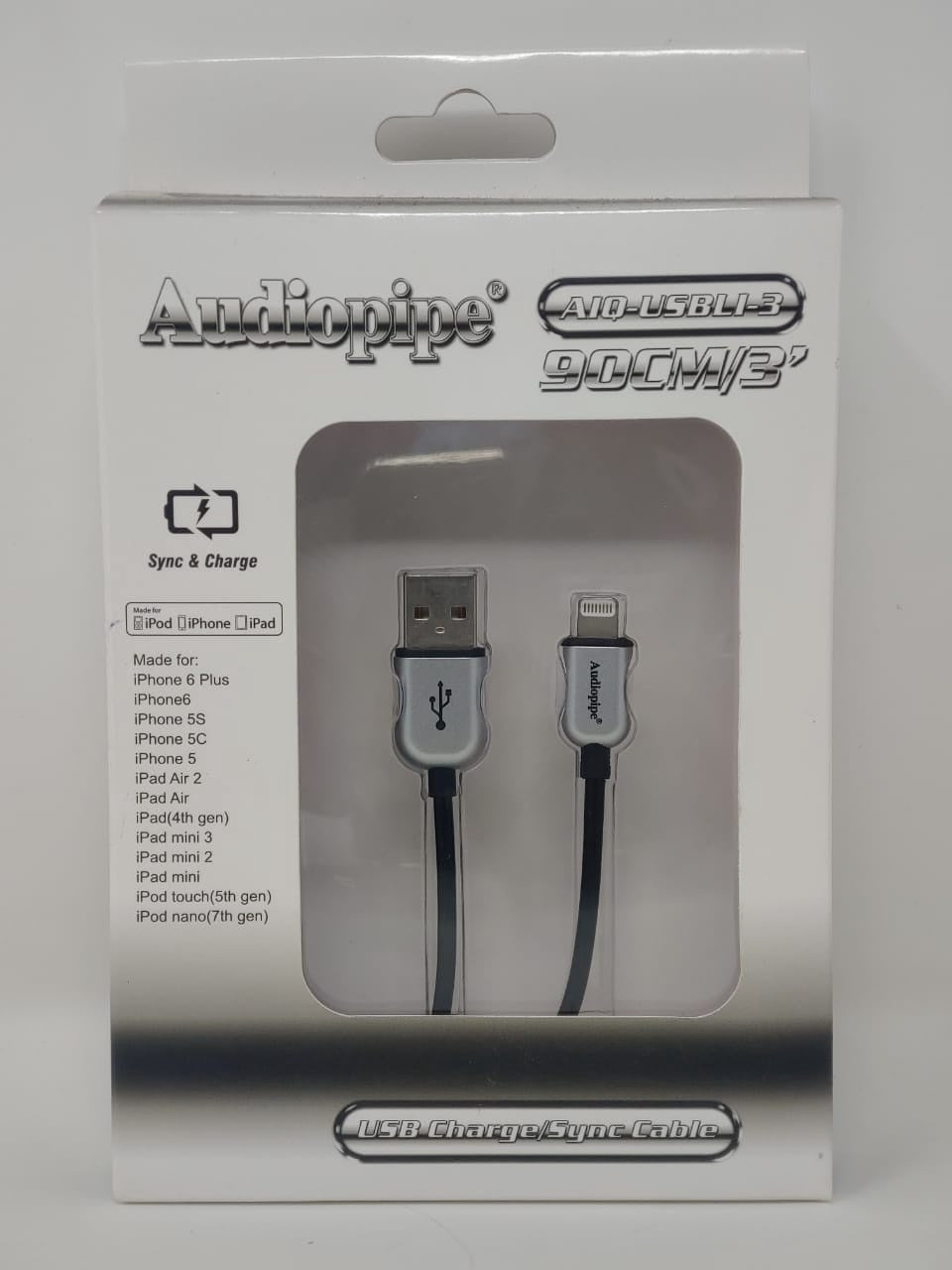 AUDIO PIPE Cable Lightning to USB 3' AIQ-USBLI-3 Apple