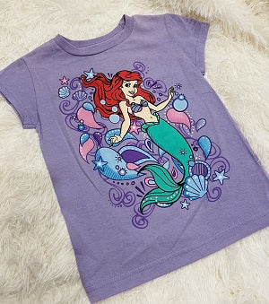 DISNEY Kids Tshirt Girls Ariel Size 5/6