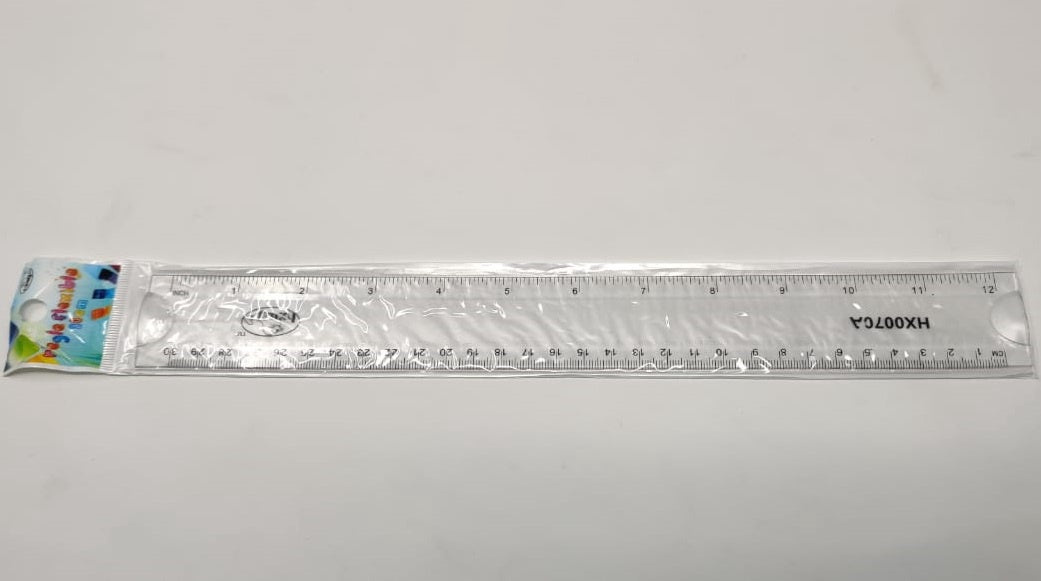 HXWJ Stationery Ruler Regle Flexible Plastic Colored 12" 30CM HX0070A