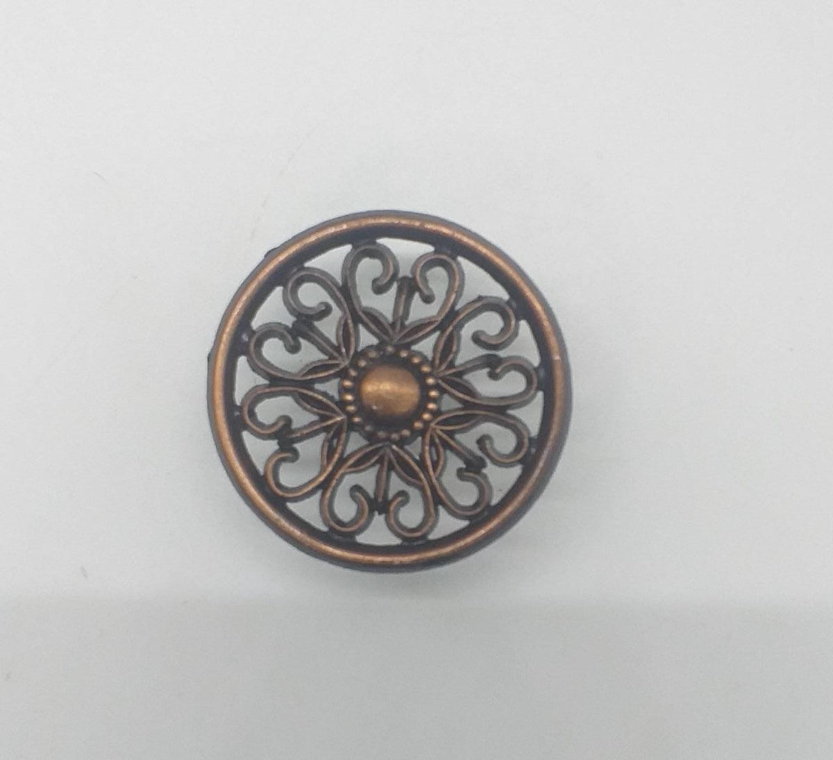 Draw Knob Flower Brown 1195