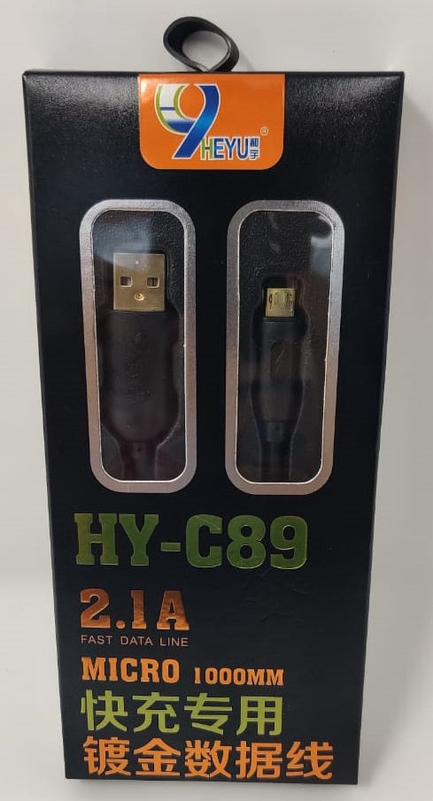 HEYU Cable USB HY-C89 2.1A Micro 1000MM