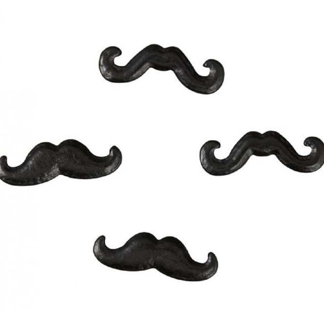 WILTON Baking Sprinkles Mustaches Black 03-2138 2OZ 56G