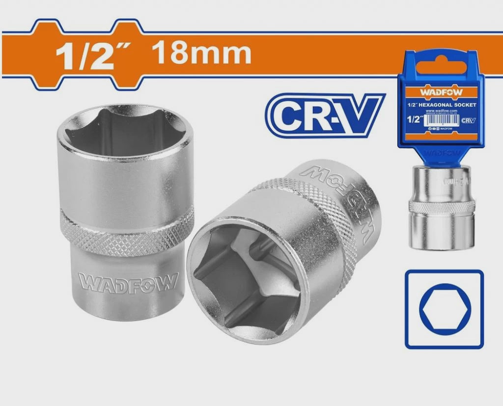 WADFOW Socket 18MM 1/2" WSC1218