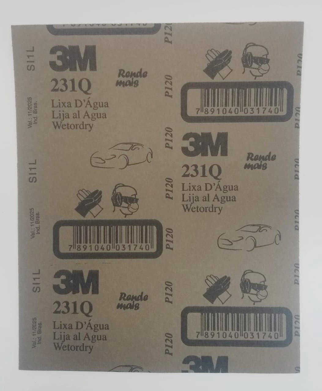 3M Sand Paper Metal #120 /Alcar