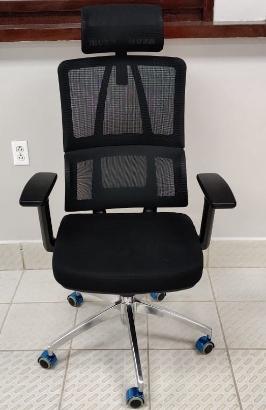 Chair Office Black with Head Rest H-001A