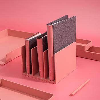 DELI Stationery Book Stand Holder Nu Sign NS006 Pink 3-SPACE