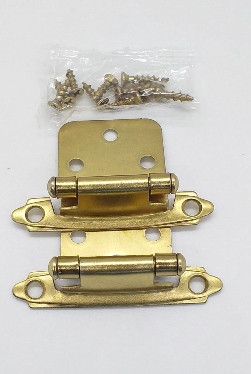 Butt Hinges Spring Gold P/B