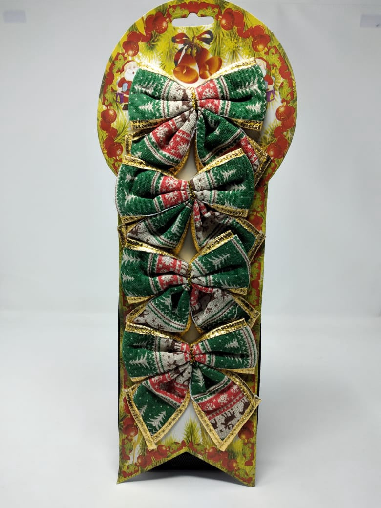 Christmas Decorations Bows A3-587 4PCS Pack