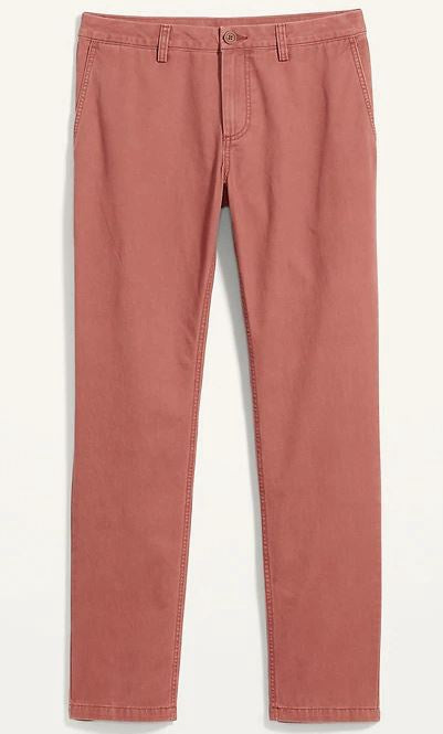 OLD NAVY Men Pants Chino Athletic Fit Rose Tapered