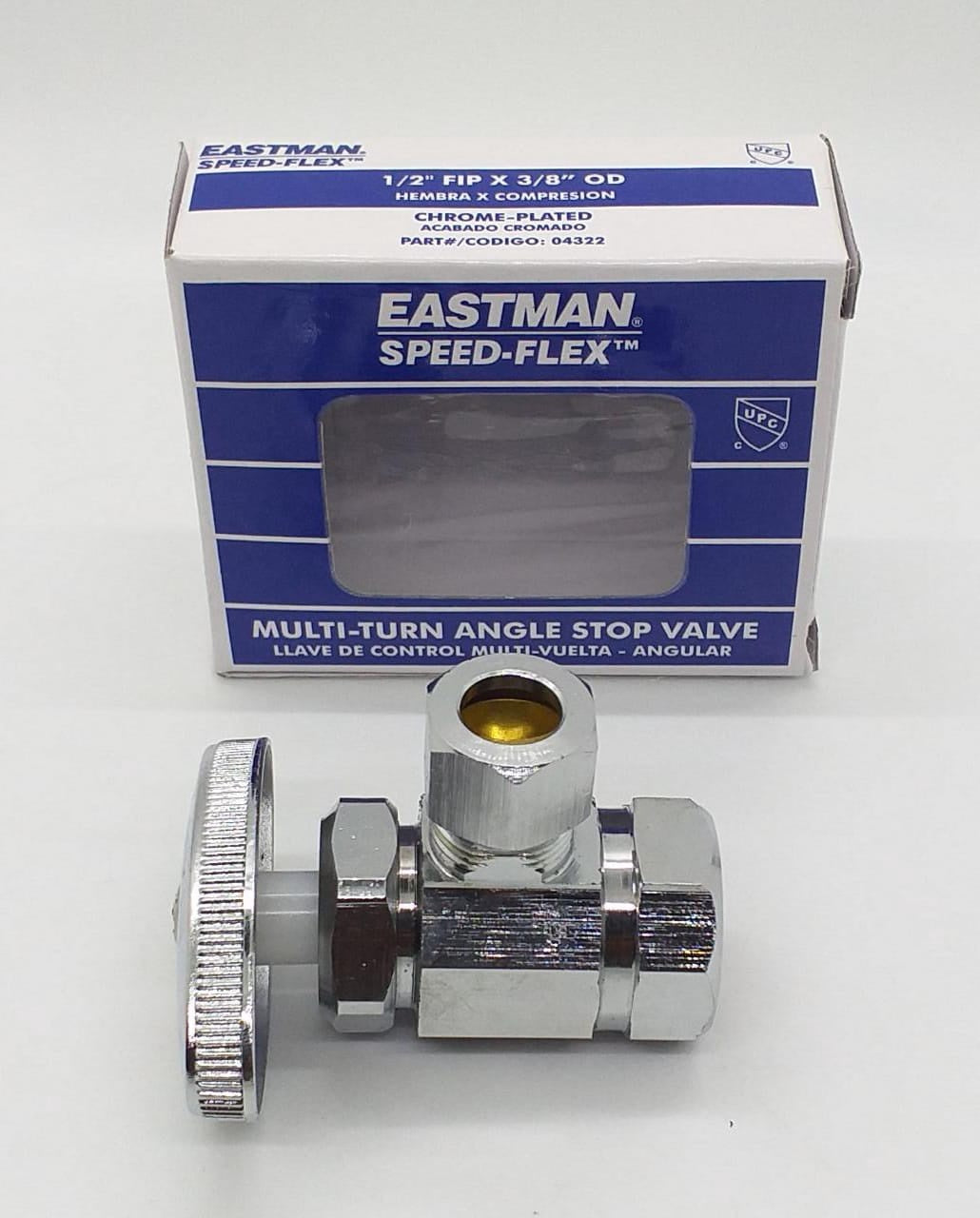 EASTMAN Angle Valve 1/2" X 3/8" 04322