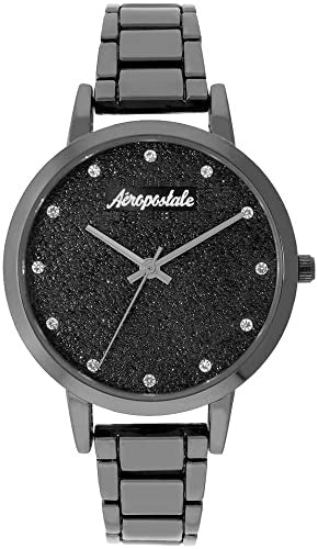 AEROPOSTALE Watch Women Aéropostale Quartz Gunmetal Black Watch Galaxy Dial Casual Business Watch