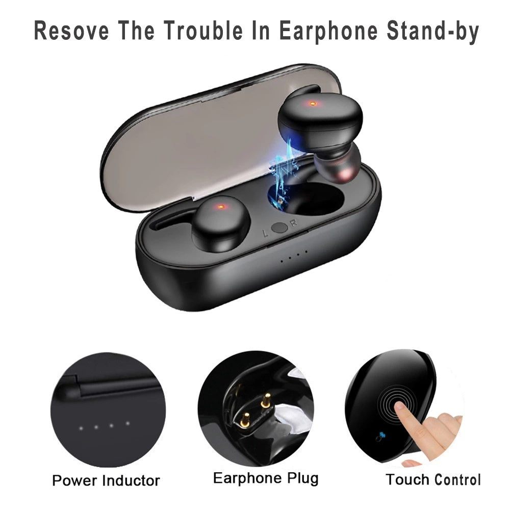 GENERIC Earpiece Bluetooth TWS-4 Earbuds with Charging Case