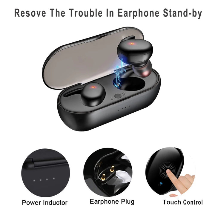 GENERIC Earpiece Bluetooth TWS-4 Earbuds with Charging Case
