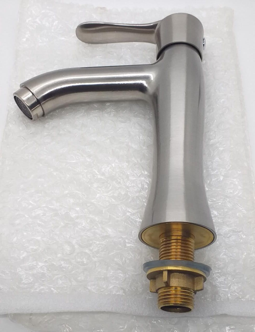 Pillar Tap 1/2" Round Top with Lever Heavy 69 Brush Nickle