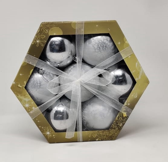 Christmas Decorations Balls EY14 Large 7PCS Pack Giftbox