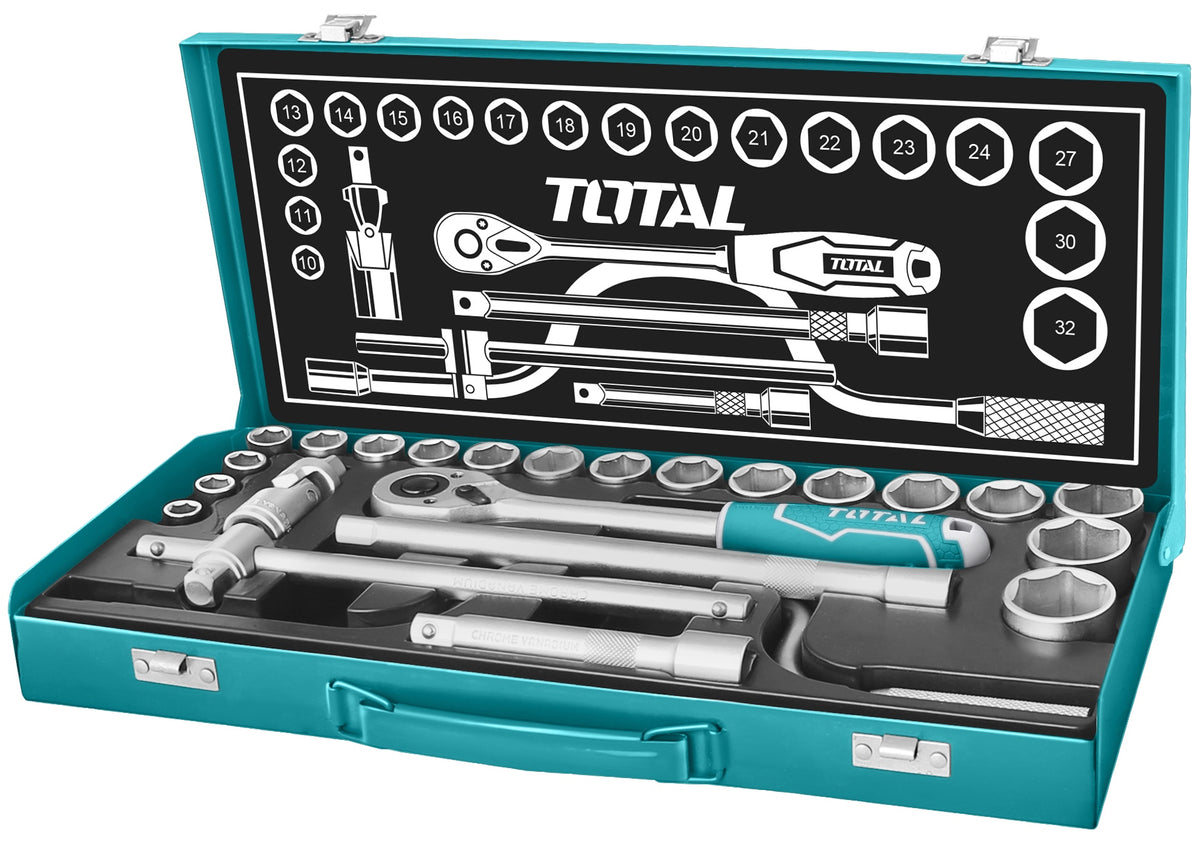 TOTAL Socket Set 24PCS THT141253