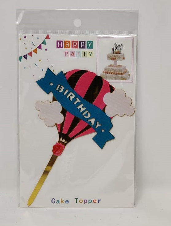 Party Cake Topper Happy Birthday Balloon YS7
