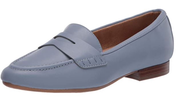 AEROSOLES Footwear Women's Casual, Blue Loafer Flat