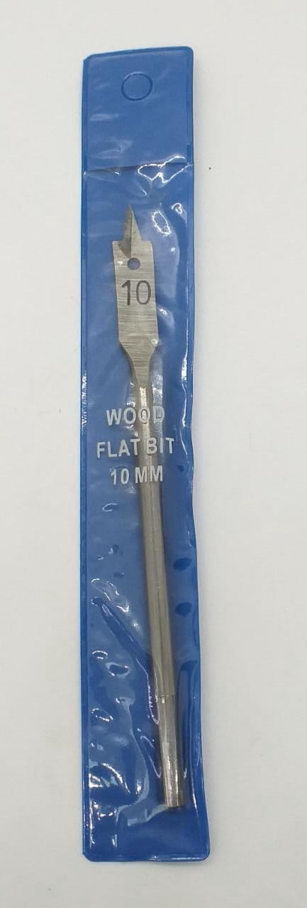 Drill Bit Flat Wood 10MM Blue Pack
