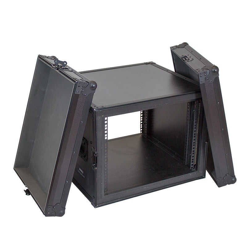 BLASTKING Console Rack Case IBKE-AR8U 8 Space Shockmount with Wheels