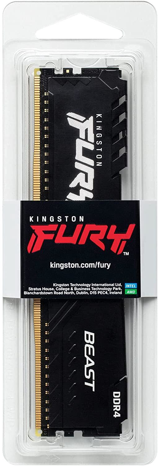 KINGSTON Computer Memory DDR4 8GB 3200MHZ Fury Beast KF432C16BB/8