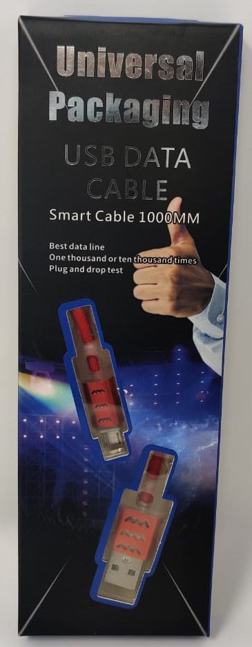 GENERIC USB Cable Micro Universal Packaging Safe Smart 1000MM