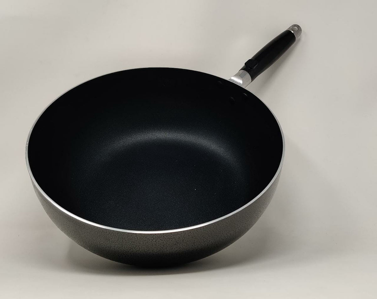 LEOSTAR Wok Pan WM30 with Glass Lid 30CM