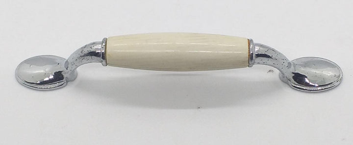 Draw Handle Silver & White #109