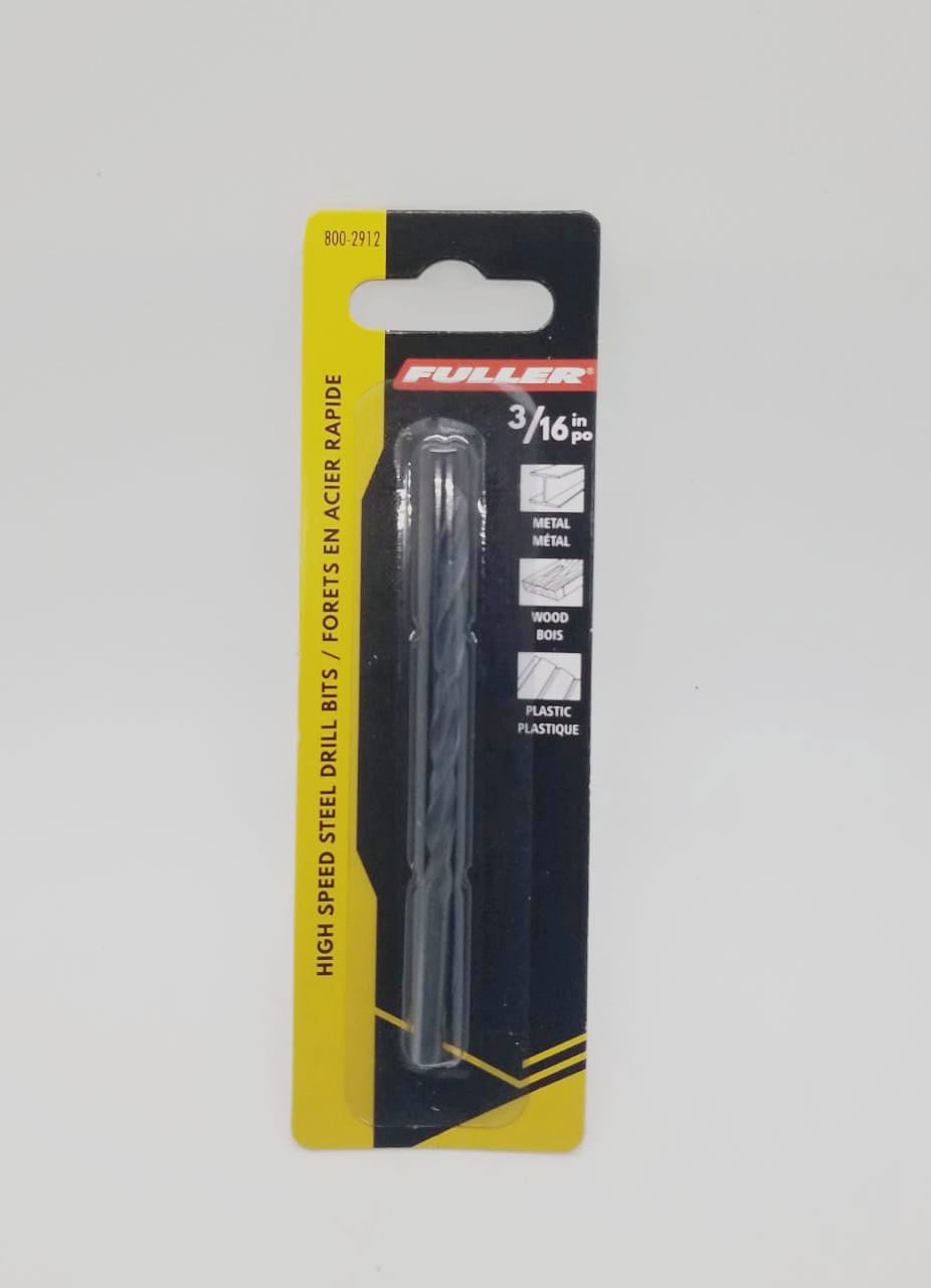 FULLER Drill Bit Metal 3/16" 800-2912
