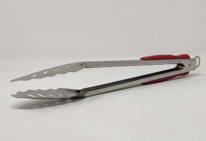GENERIC Tongs Stainless Steel and Red Handle YFQ12