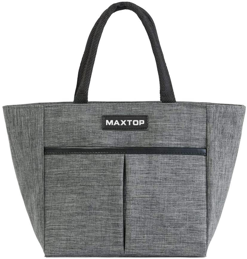 Bag Insulated Lunch Maxtop Insulated Lunch Bags for Women, Thermal Lunch Tote with Front Pocket, Tote Bag Perfect Gifts for Women for Office Work Picnic School