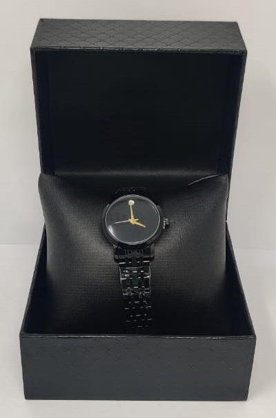GENERIC Watch Fashion Women Black with Metal Strap Fine