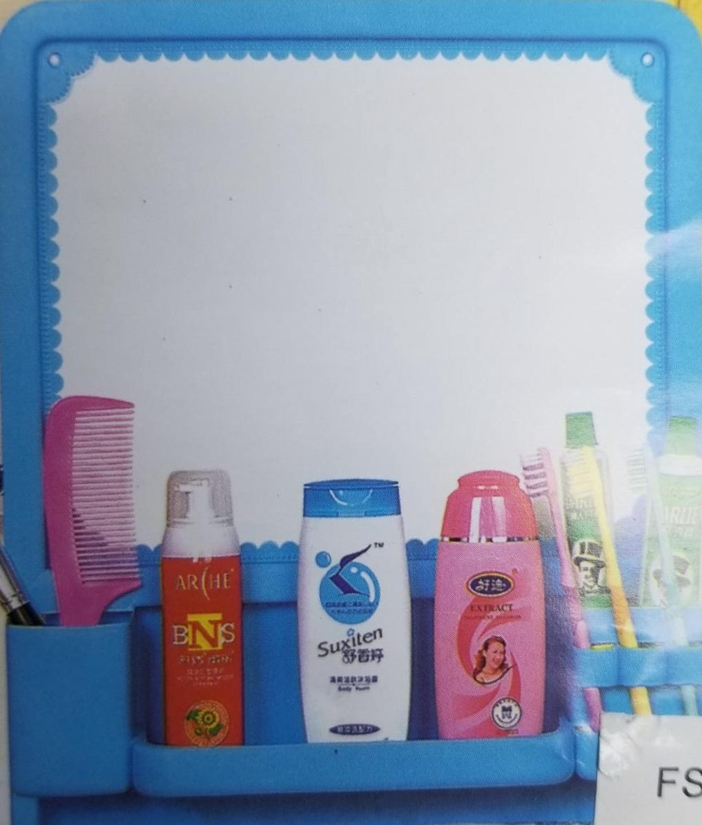 HOMESTRAR Mirror IN Plastic Frame with Shelf Homestar FSK4430