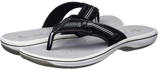 CLARKS Footwear Women's Brinkley Sun FLIP-FLOP Black