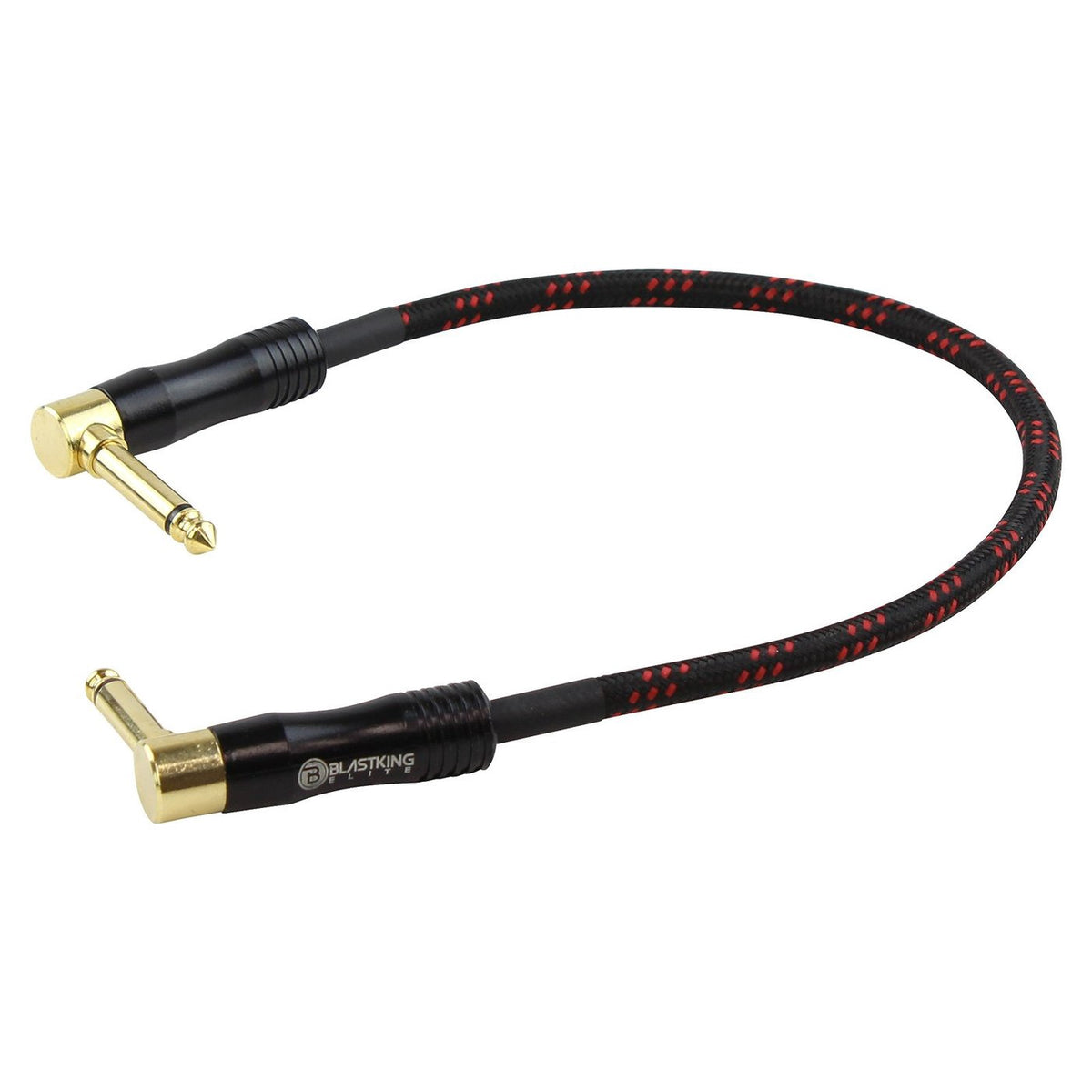 BLASTKING Lead 1 1/4 Male Mono to 1 1/4 Male Mono 1' CGTR-1PK Patch Guitar Cable 4PCS Pack