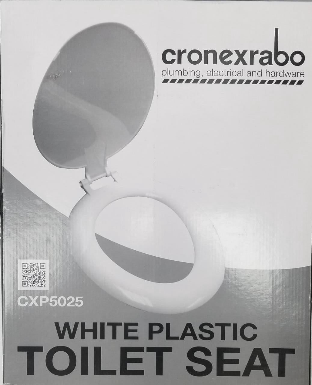 CRONEX Toilet Seat CXP5025 Plastic White Economy