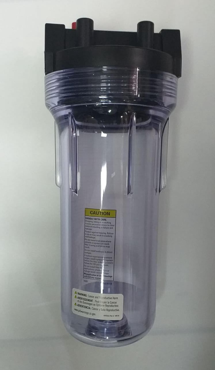 Water Filter Housing Clear 10" Heavy 150435