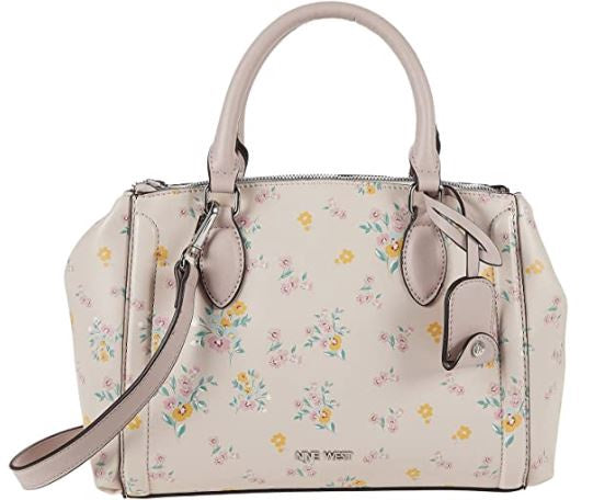 NINE WEST Bag Colby Satchel Floral