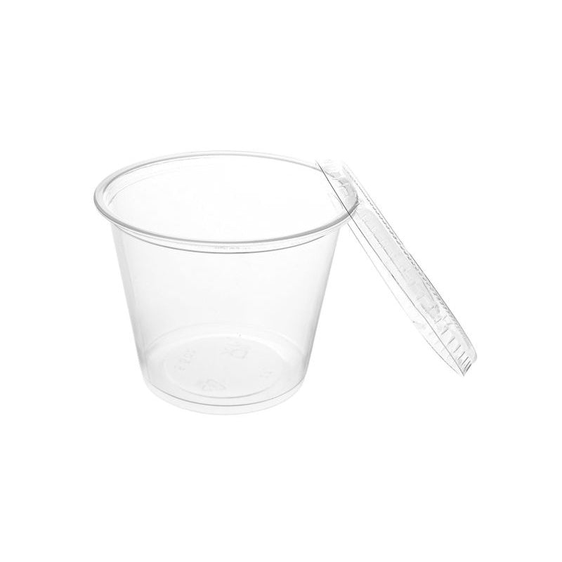 CENTRAL CAFE Food Tasting / Sample Cups with Lid 5.5OZ 20PCS Pack 400104